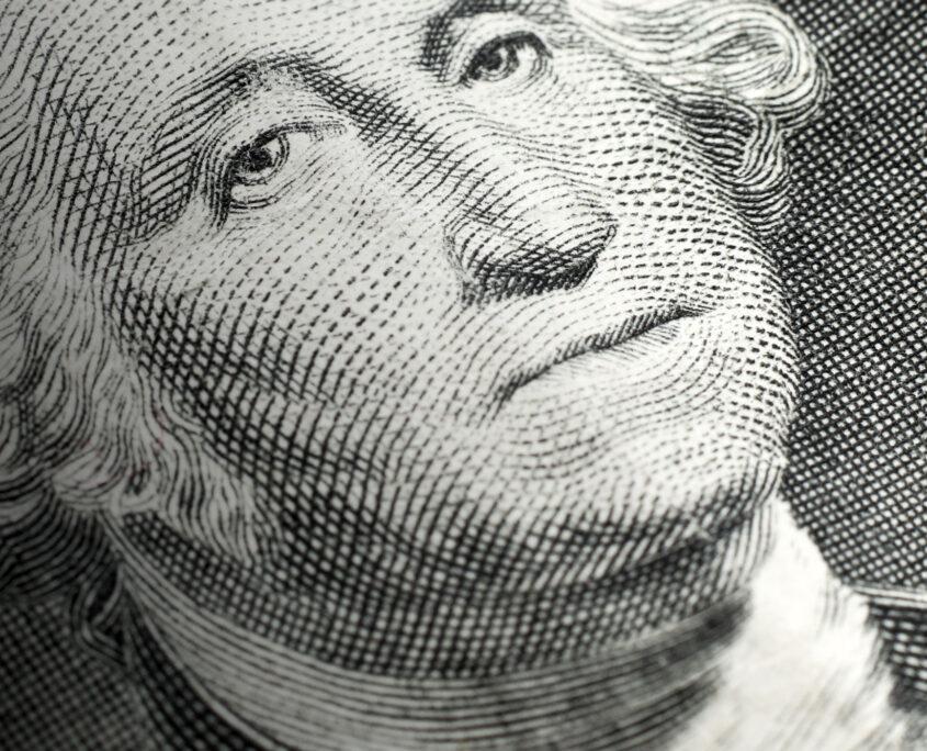 close up of dollar bill